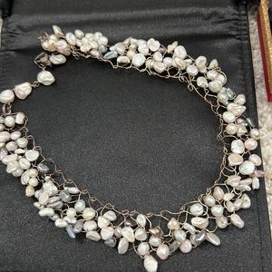 Silver Pearl Necklace